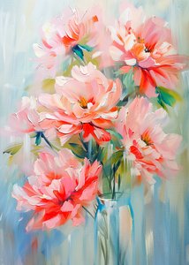Soft Pink Peony Bouquet by Justyna Jaszke