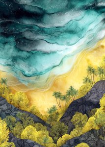 Tropical Beach Aerial View