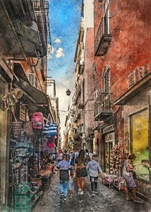 Vibrant City Street