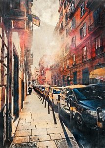 Vibrant European Street by Justyna Jaszke