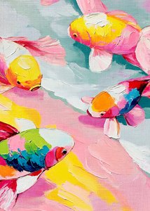 Vibrant Koi Pond