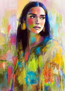 Vibrant Woman Portrait