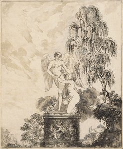 Statue under the Birch by Józef Sierakowski