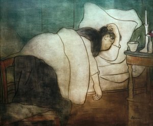 Woman in Bed by József Rippl Rónai