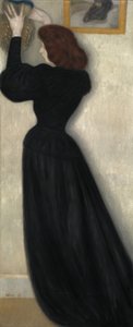 Slender Woman with Vase by József Rippl Rónai