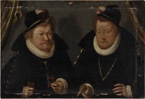 Electors Moritz and August of Saxony by KMS Stroe 201 Ubekendt