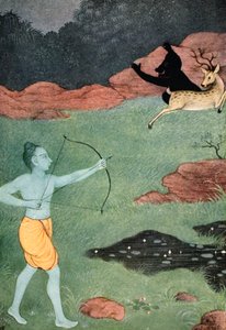 The Death of Maricha, 1913 by K Venkatappa