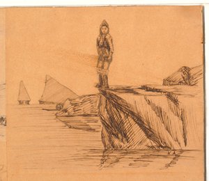 Woman on a Cliff