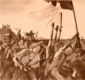 Uproar by Käthe Kollwitz