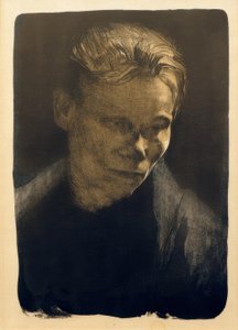 Bust of a Working Woman with Blue Cloth