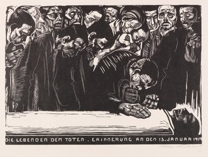 Commemorative sheet for Karl Liebknecht