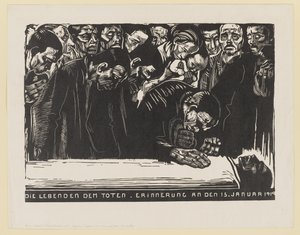 Memorial Print for Karl Liebknecht by Käthe Kollwitz