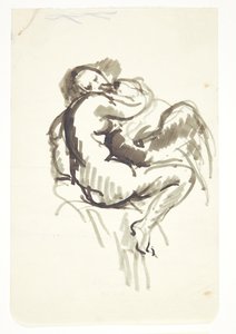 Study for "Leda with the Swan" by Kai Nielsen