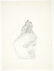 Three Men on a Rock by Kai Nielsen