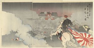 Allied Troops Attack Peking; Japanese Troops at the Chaoyang Gate