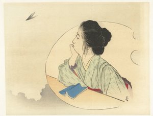 Woman Looking at a Bird