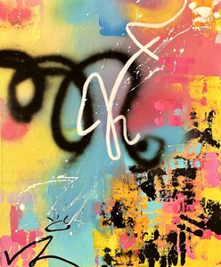 Colorful Abstract Graffiti by Kajsa Bergström