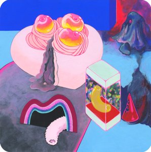 Peach-flavored, 2018 by Kam Tsz