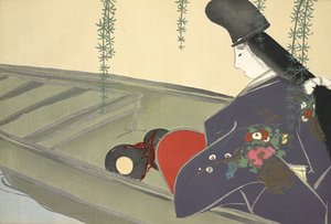 Asazuma-bune, from Momoyo-gusa
