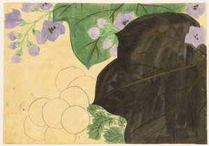 Flowers of a Hundred Worlds: Chrysanthemum and Paulownia by Kamisaka Sekka