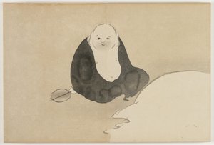 Flowers of a Hundred Worlds: Hotei by Kamisaka Sekka