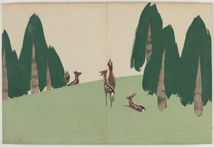 Flowers of a Hundred Worlds (Momoyogusa): Kasuga Plain by Kamisaka Sekka