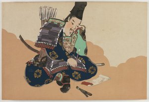 Flowers of a Hundred Worlds (Momoyogusa): Taira no Tadanori by Kamisaka Sekka
