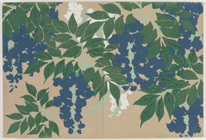 Flowers of a Hundred Worlds (Momoyogusa): Wisteria by Kamisaka Sekka