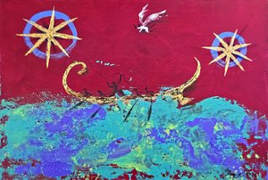 Ancient Sea Journey by Kanat Ibragimov