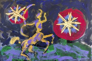 Golden Centaur Archer by Kanat Ibragimov