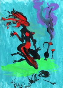 Mistress Conjures by Kanat Ibragimov