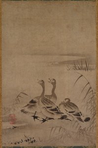 Wild Geese by Kano Chokichi