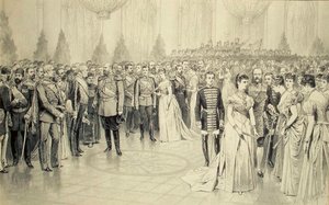 Court Ball in the St Nicholas Hall of the Winter Palace by Karel Brozh