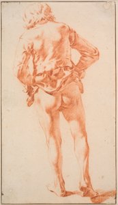 A Half-Naked, Walking Man, Seen from the Back