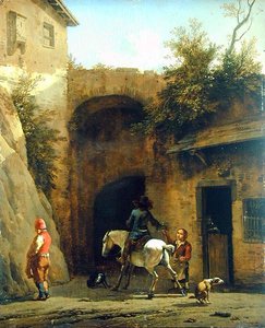 In Front of the Inn, 1658 by Karel Dujardin