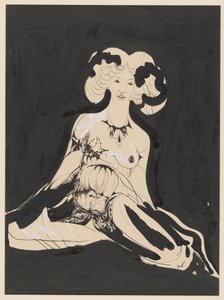 Two Seated Female Nudes by Karel de Nerée tot Babberich