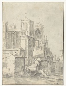Cathedral of Lyon by Karel du Jardin (possibly)