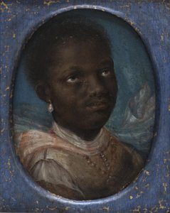 Head of an African by Karel van III Mander