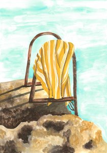 Coastal Beach Towel by Karen Menzenbach