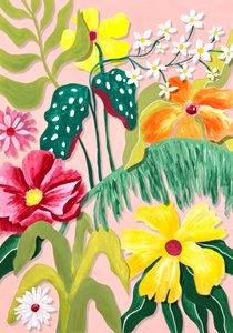 Vibrant Tropical Garden