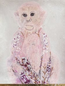 Ethereal Monkey Portrait by Karenina Fabrizzi