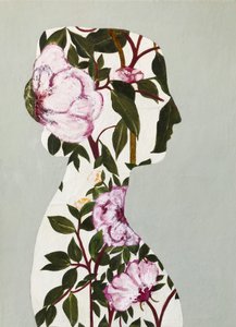 Floral Woman Silhouette