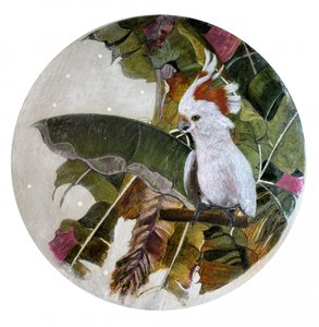 White Cockatoo In Jungle by Karenina Fabrizzi