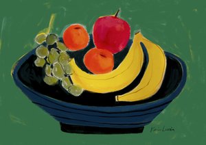 Vibrant Fruit Still Life by Karin Lauria
