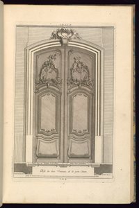 Elevation and Plan of a Portal by Karl Albert von Lespilliez