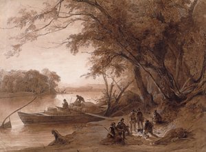Encampment of the Travellers on the Missouri