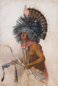 Pehriska-Ruhpa, Hidatsa Warrior, in Costume of the Dog Dance