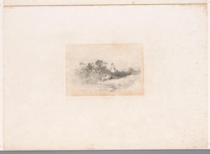 Two Herons by the Waterside (series title: Landscapes with Animals) by Karl Bodmer