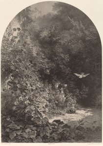 A Corner of the Garden by Karl Bodmer