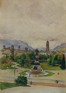 Dante Square in Trento by Karl Friedrich Gsur